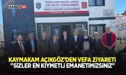 Kaymakam Açıkgöz’den Vefa Ziyareti: "Sizler En Kıymetli Emanetimizsiniz"