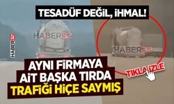 Aynı Firmaya Ait Başka Tırda Trafiği Hiçe Saymış