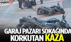 Garaj Pazarı Sokağında Korkutan Kaza
