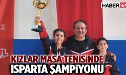 Yalvaçlı Küçük Kızlar Masa Tenisinde Isparta Şampiyonu