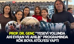 "Yesevi Yolunda Ahi Evran ve Ahilik" programında Kök Boya Atölyesi yaptı