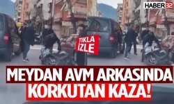 Meydan Avm Arkasında Korkutan Kaza!