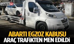 Egzoz patlatan araca 16 bin TL ve trafikten men cezası