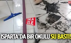 Isparta’da Bir Okulu Su Bastı!
