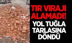 Isparta Eğirdir'de Tır'ın Yükü Yola Saçıldı