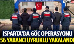 Isparta’da Göç Operasyonu 56 Yabancı Uyruklu Yakalandı