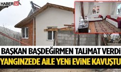 Başkan Başdeğirmen Talimat Verdi Yangınzede Aile Yeni Evine Kavuştu