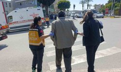 Yaya geçidinde aracın çarptığı kişi yaralandı
