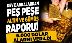 Dev Bankalardan Peş Peşe Altın ve Gümüş Raporu!