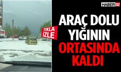 Araç Dolu Yığının Ortasında Kaldı!
