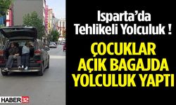 Çocuklar Açık Bagajda Yolculuk Yaptı