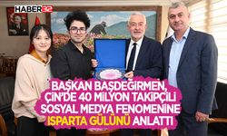 Başkan Başdeğirmen, Çin’de 40 milyon takipçili sosyal medya fenomenine Isparta gülünü anlattı