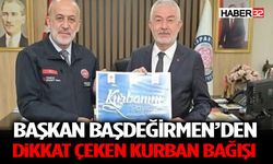 Başkan Başdeğirmen’den Dikkat Çeken Kurban Bağışı