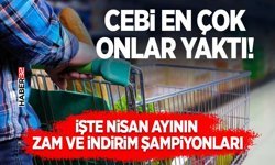 İşte Nisan Ayının Zam ve İndirim Şampiyonları