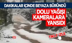 Dolu Yağışı Kameralara Yansıdı