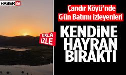 Çandır Köyü’nde Gün Batımı İzleyenleri Kendine Hayran Bıraktı