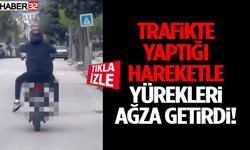 Yaptığı Hareketle Yürekleri Ağza Getirdi!