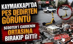 Scooter’ı Caddenin Ortasına Bırakıp Gitti!