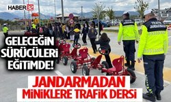 Geleceğin Sürücüleri Eğitimde! Jandarmadan Miniklere Trafik Dersi