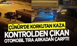 Kontrolden Çıkan Otomobil Tıra Arkadan Çarptı!