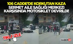 Sermet Aile Sağlığı Merkezi Karşısında Motosiklet Devrildi!