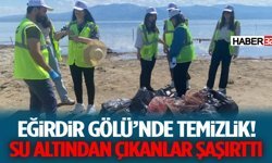 Eğirdir Gölü’nde Şok Temizlik! Su Altından Çıkanlar Şaşırttı