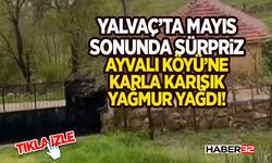 Ayvalı Köyü’ne Karla Karışık Yağmur Yağdı!
