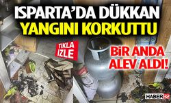 Bir Anda Alev Aldı! Isparta’da Dükkan Yangını Korkuttu