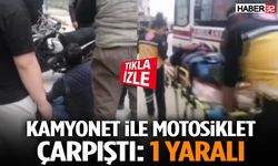 Isparta’da Kamyonet ile Motosiklet Çarpıştı