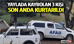 Yürüyüş Felakete Döndü! Yaylada Kaybolan 3 Kişi Son Anda Kurtarıldı