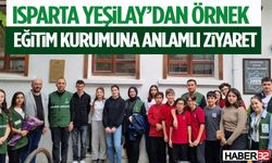 Isparta Yeşilay’dan Örnek Eğitim Kurumuna Anlamlı Ziyaret