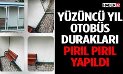 Yüzüncü Yıl Otobüs Durakları Pırıl Pırıl Yapıldı