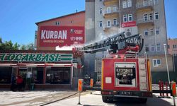 Burdur'da baca yangını
