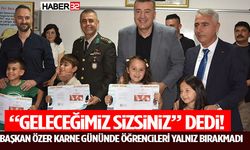 “Geleceğimiz Sizsiniz” Dedi! Başkan Özer Karne Gününde Öğrencileri Yalnız Bırakmadı