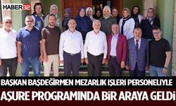 Başkan Başdeğirmen Mezarlık İşleri Personeliyle Aşure Programında Bir Araya Geldi