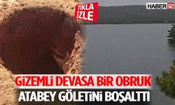 Gizemli Devasa Bir Obruk Atabey Göletini Boşalttı