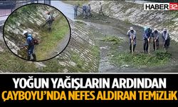 Yoğun Yağışların Ardından Çayboyu’nda Nefes Aldıran Temizlik