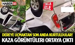 Dereye Uçmaktan Son Anda Kurtuldular! Kaza Görüntüleri Ortaya Çıktı