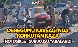 Deregümü Kavşağı'nda Korkutan Kaza