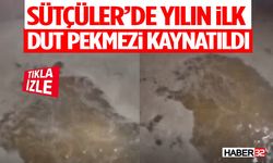 Sütçüler’de Yılın İlk Dut Pekmezi Kaynatıldı