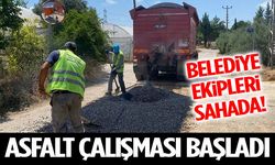 Belediye Ekipleri Sahada! Asfalt Çalışması Başladı