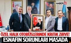 Özel Halk Otobüslerinde Kritik Zirve! Esnafın Sorunları Masada