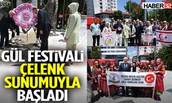 Gül Festivali Çelenk Sunumuyla Başladı