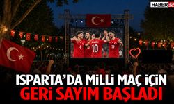 Isparta’da Milli Maç İçin Geri Sayım Başladı