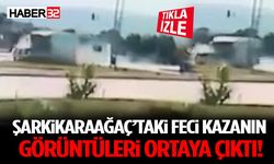Şarkikaraağaç’taki Feci Kazanın Görüntüleri Ortaya Çıktı!