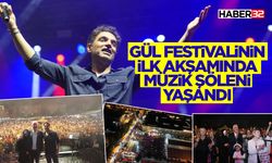 Gül Festivalinin ilk akşamında müzik şöleni yaşandı