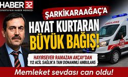 Şarkikaraağaç’a Can Taşıyacak Hediye