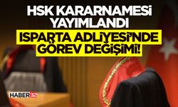 Isparta Adliyesi’nde Görev Değişimi