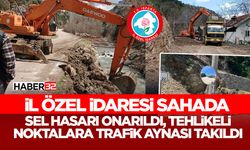 İl Özel İdaresi Sahada - Sel Hasarı Onarıldı