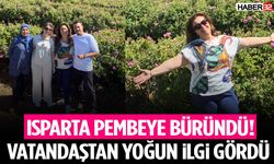 Isparta Pembeye Büründü! Vatandaştan Yoğun İlgi Gördü